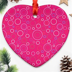 Circle Heart Ornament (two Sides) by SychEva