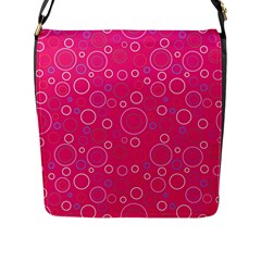 Circle Flap Closure Messenger Bag (l) by SychEva