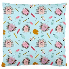 Hedgehogs Artists Standard Flano Cushion Case (one Side)