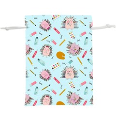 Hedgehogs Artists  Lightweight Drawstring Pouch (xl) by SychEva