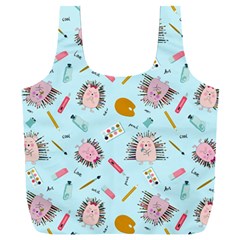 Hedgehogs Artists Full Print Recycle Bag (xxl) by SychEva