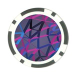 3d Lovely Geo Lines Poker Chip Card Guard (10 pack) Front