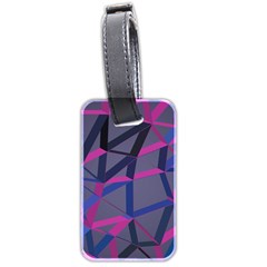 3d Lovely Geo Lines Luggage Tag (two Sides) by Uniqued