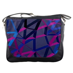 3d Lovely Geo Lines Messenger Bag by Uniqued