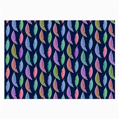 Colorful Feathers Large Glasses Cloth by SychEva