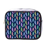 Colorful Feathers Mini Toiletries Bag (One Side) Front