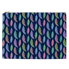 Colorful Feathers Cosmetic Bag (xxl) by SychEva