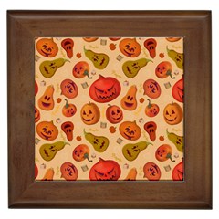 Pumpkin Muzzles Framed Tile by SychEva