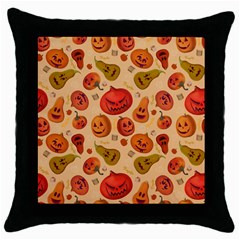 Pumpkin Muzzles Throw Pillow Case (black) by SychEva