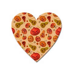 Pumpkin Muzzles Heart Magnet by SychEva