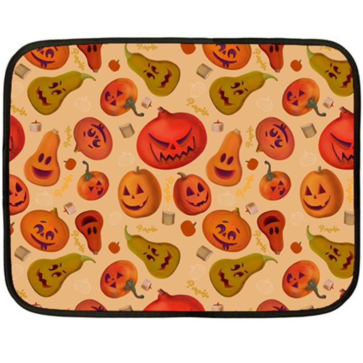 Pumpkin Muzzles Fleece Blanket (Mini)