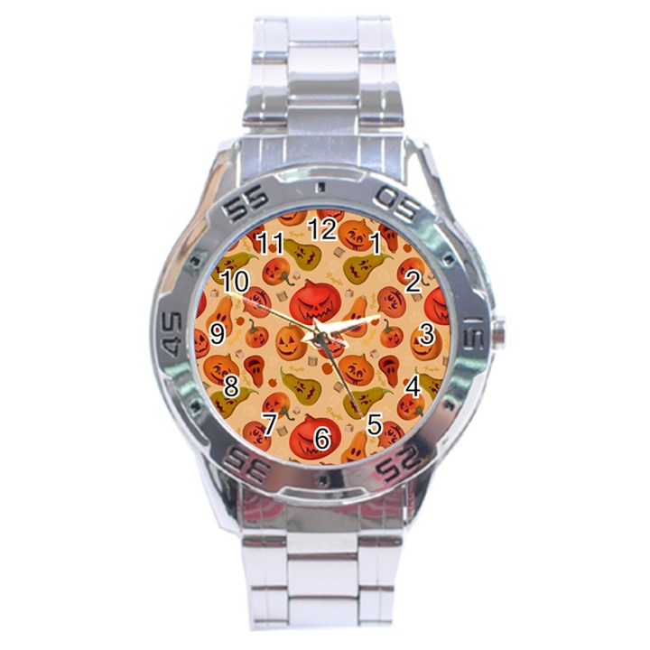 Pumpkin Muzzles Stainless Steel Analogue Watch