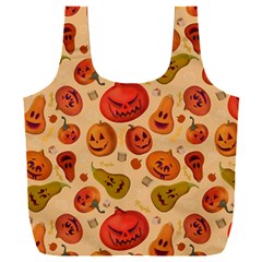 Pumpkin Muzzles Full Print Recycle Bag (xxl) by SychEva