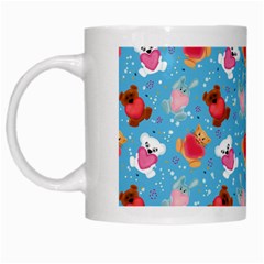 Cute Cats And Bears White Mugs by SychEva