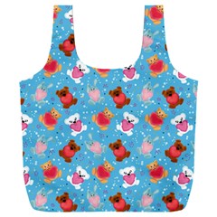 Cute Cats And Bears Full Print Recycle Bag (xxxl) by SychEva