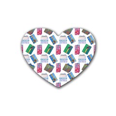 New Year Gifts Rubber Heart Coaster (4 Pack) by SychEva