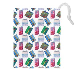 New Year Gifts Drawstring Pouch (4xl) by SychEva