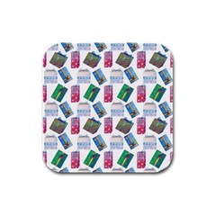 New Year Gifts Rubber Square Coaster (4 Pack) by SychEva