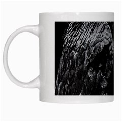 Creepy Monster Bird Portrait Artwork White Mugs by dflcprintsclothing