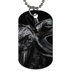 Creepy Monster Bird Portrait Artwork Dog Tag (two Sides) by dflcprintsclothing