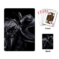 Creepy Monster Bird Portrait Artwork Playing Cards Single Design (rectangle)