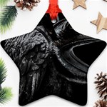 Creepy Monster Bird Portrait Artwork Star Ornament (Two Sides) Front