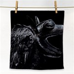 Creepy Monster Bird Portrait Artwork Face Towel Front