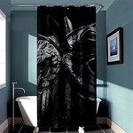 Creepy Monster Bird Portrait Artwork Shower Curtain 36  x 72  (Stall)  Curtain(36 X72 ) - 33.26 x66.24  Curtain(36 X72 )