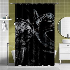 Creepy Monster Bird Portrait Artwork Shower Curtain 48  X 72  (small) 