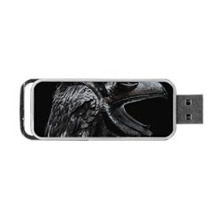 Creepy Monster Bird Portrait Artwork Portable Usb Flash (one Side)