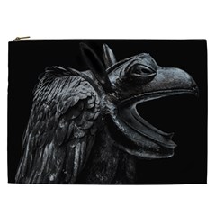 Creepy Monster Bird Portrait Artwork Cosmetic Bag (xxl) by dflcprintsclothing