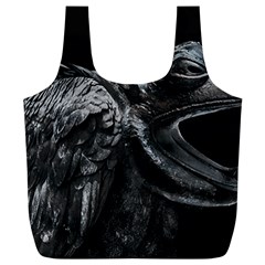 Creepy Monster Bird Portrait Artwork Full Print Recycle Bag (xl) by dflcprintsclothing