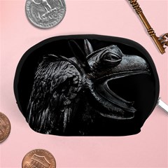 Creepy Monster Bird Portrait Artwork Accessory Pouch (medium) by dflcprintsclothing