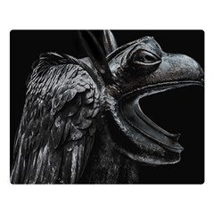 Creepy Monster Bird Portrait Artwork Double Sided Flano Blanket (large)  by dflcprintsclothing