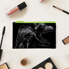 Creepy Monster Bird Portrait Artwork Cosmetic Bag (xs) by dflcprintsclothing