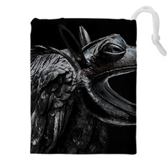 Creepy Monster Bird Portrait Artwork Drawstring Pouch (5xl)