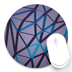 3d Lovely Geo Lines 2 Round Mousepads by Uniqued