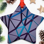 3d Lovely Geo Lines 2 Ornament (Star) Front