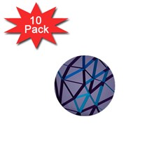 3d Lovely Geo Lines 2 1  Mini Buttons (10 Pack)  by Uniqued