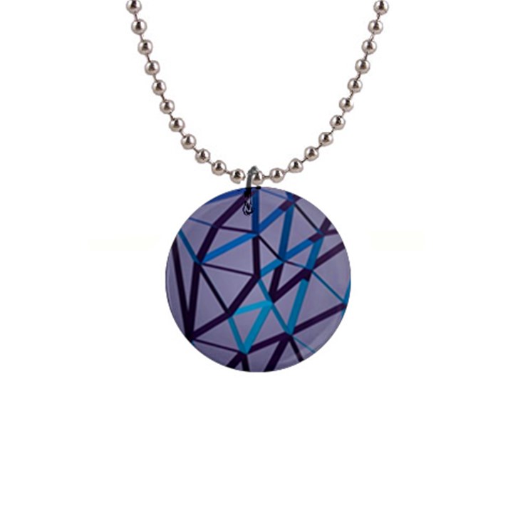 3d Lovely Geo Lines 2 1  Button Necklace