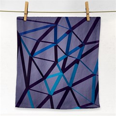 3d Lovely Geo Lines 2 Face Towel by Uniqued