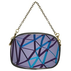 3d Lovely Geo Lines 2 Chain Purse (one Side) by Uniqued