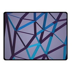 3d Lovely Geo Lines 2 Fleece Blanket (small) by Uniqued