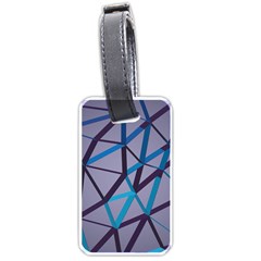 3d Lovely Geo Lines 2 Luggage Tag (one Side) by Uniqued