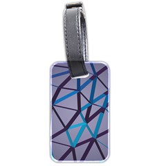 3d Lovely Geo Lines 2 Luggage Tag (two Sides) by Uniqued