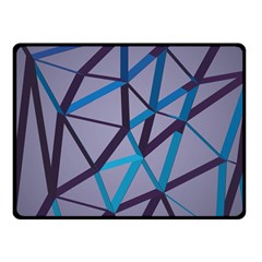 3d Lovely Geo Lines 2 Double Sided Fleece Blanket (small)  by Uniqued