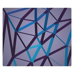 3d Lovely Geo Lines 2 Double Sided Flano Blanket (small)  by Uniqued