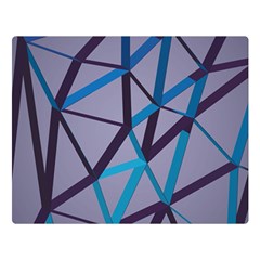 3d Lovely Geo Lines 2 Double Sided Flano Blanket (large)  by Uniqued