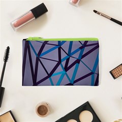 3d Lovely Geo Lines 2 Cosmetic Bag (xs) by Uniqued