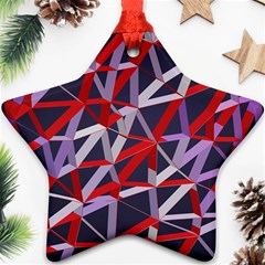 3d Lovely Geo Lines Vii Ornament (star)